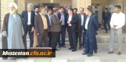 بازدید رییس و هیات رییسه دانشگاه فرهنگیان از مرکز آموزش عالی امام رضا (ع) اندیمشک