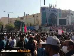 شرکت در مراسم تشیع شهدای حادثه تروریستی اهواز مورخ 02/07/97