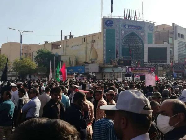 شرکت در مراسم تشیع شهدای حادثه تروریستی اهواز مورخ 02/07/97