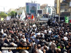 شرکت در مراسم تشیع شهدای حادثه تروریستی اهواز مورخ 02/07/97