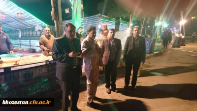 حضور دکتر علی محمدی معاون فرهنگی و اجتماعی دانشگاه فرهنگیان در مرز چذابه خوزستان