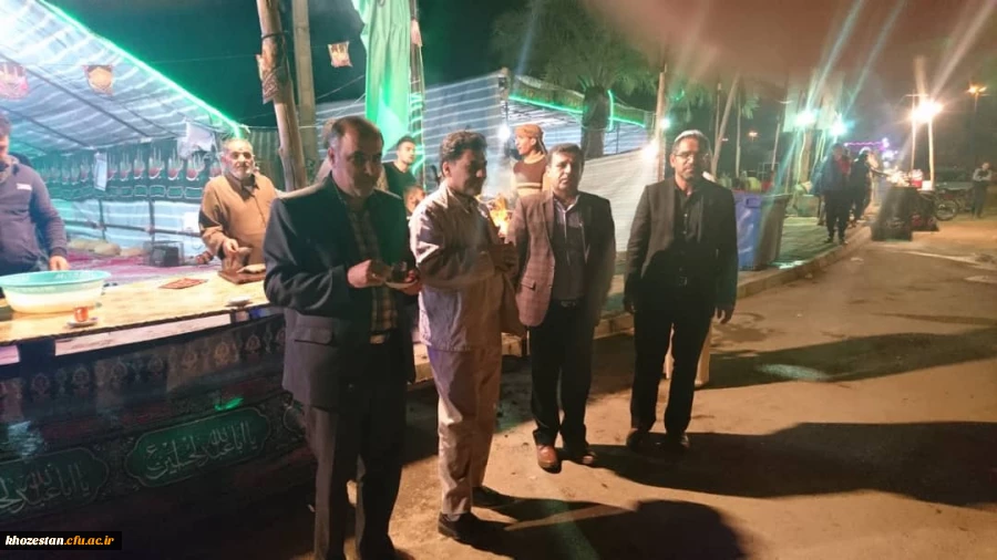 حضور دکتر علی محمدی معاون فرهنگی و اجتماعی دانشگاه فرهنگیان در مرز چذابه خوزستان