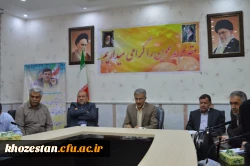 تکریم آقای عزت اله مولازاده و معارفه آقای علیرضا قربان پور دانشگاه فرهنگیان استان خوزستان