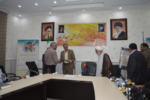 تکریم آقای عزت اله مولازاده و معارفه آقای علیرضا قربان پور دانشگاه فرهنگیان استان خوزستان