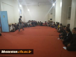 نشست صمیمانه و دوستانه مدیریت امور پردیس های استان با دانشجو معلمان پردیس حضرت رسو ل اکرم (ص) اهواز