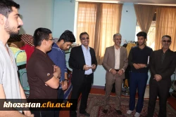 بازدید جناب آقای مشهدی ریاست محترم اداره سراهای دانشجویی پردیس حضرت رسول اکرم (ص) اهواز