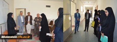 بازدید آقای دکتر جرفی از محل برگزاری مصاحبه داوطلبان چندبرابر ظرفیت دانشگاه فرهنگیان استان خوزستان :