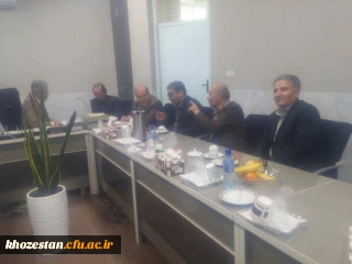 اولین نشست مقدماتی آقای دکتر جرفی سرپرست محترم مدیریت امور پردیس های استان خوزستان با خیرین محترم بهبهانی: