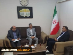 دیدار سرپرست امور پردیس های استان خوزستان ومدیرکل ارشاد اسلامی درخصوص نکو داشت یکصدمین سال تربیت معلم وتفاهم نامه فرهنگی وهنری