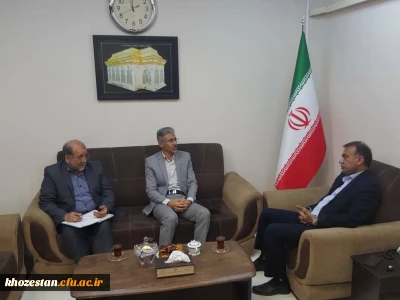 دیدار سرپرست امور پردیس های استان خوزستان ومدیرکل ارشاد اسلامی درخصوص نکو داشت یکصدمین سال تربیت معلم وتفاهم نامه فرهنگی وهنری