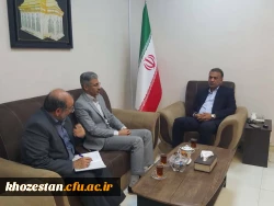 دیدار سرپرست امور پردیس های استان خوزستان ومدیرکل ارشاد اسلامی درخصوص نکو داشت یکصدمین سال تربیت معلم وتفاهم نامه فرهنگی وهنری