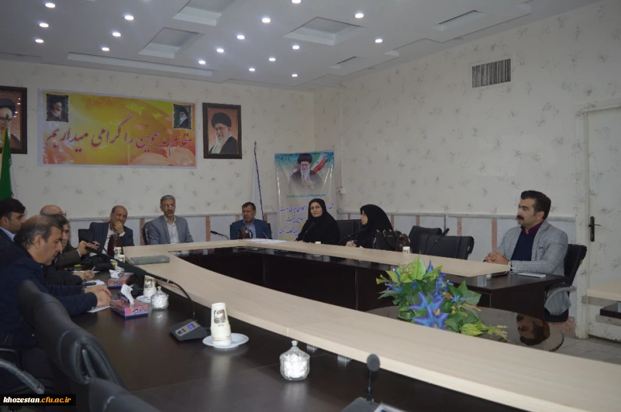 دومین جلسه شورای نظارت، ارزیابی وتضمین کیفیت  مدیریت امور پردیس های استان خوزستان