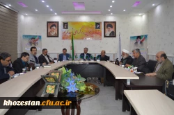 برگزاری جلسه شورای مدیریت ،در سالن کنفرانس امور پردیس های استان خوزستان