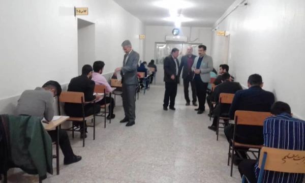 بازدیددکتر جرفی ومسئولان مدیریت استانی از فرآیند برگزاری امتحانات وامکانات رفاهی