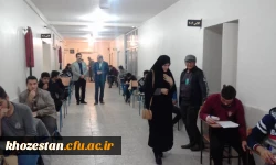 بازدیددکتر جرفی ومسئولان مدیریت استانی از فرآیند برگزاری امتحانات وامکانات رفاهی