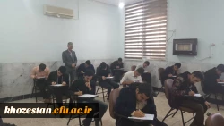 بازدید سرپرست مدیریت امور پردیس های استان،آقای دکتر جرفی وهیأت همراه از روند برگزاری امتحانات پایان ترم مرکز آموزش عالی امام جعفر صادق (ع)