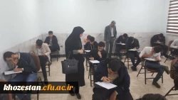 بازدید سرپرست مدیریت امور پردیس های استان،آقای دکتر جرفی وهیأت همراه از روند برگزاری امتحانات پایان ترم مرکز آموزش عالی امام جعفر صادق (ع)