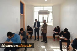 بازدیدسرپرست مدیریت امور پردیس های استان ؛آقای دکتر جرفی وهیأت همراه از حوزه امتحانی وبخش رفاهی مرکز آموزش شیخ انصاری دزفول