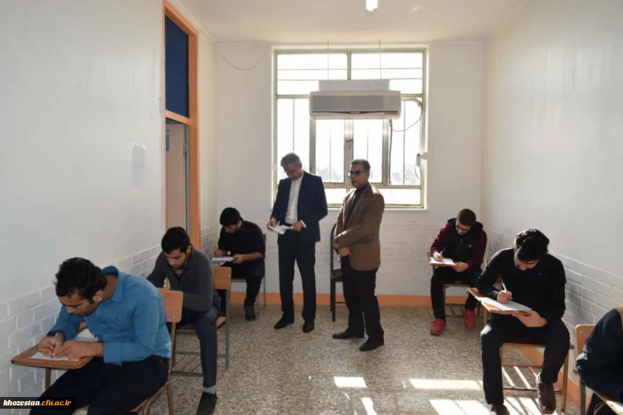 بازدیدسرپرست مدیریت امور پردیس های استان ؛آقای دکتر جرفی وهیأت همراه از حوزه امتحانی وبخش رفاهی مرکز آموزش شیخ انصاری دزفول