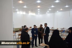 بازدیدسرپرست مدیریت امور پردیس های استان ؛آقای دکتر جرفی وهیأت همراه از حوزه امتحانی وبخش رفاهی مرکز آموزش شیخ انصاری دزفول