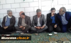 حضور گرم دکتر جرفی سرپرست مدیریت امور پردیس های استان ، وهیأت همراه در مراسم ترحیم استاد فقید علی مولایی در حسینه ی شهر لور شهرستان اندیمشک