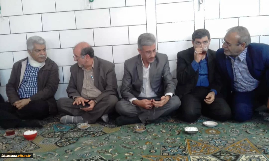 حضور گرم دکتر جرفی سرپرست مدیریت امور پردیس های استان ، وهیأت همراه در مراسم ترحیم استاد فقید علی مولایی در حسینه ی شهر لور شهرستان اندیمشک