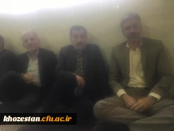 نشست اداری آقای دکتر جرفی ، سرپرست مدیریت امور پردیس های استان خوزستان به مناسبت چهلمین سالگرد پیروزی انقلاب اسلامی ایران در بیت آیت الله جزایری