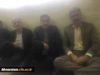 نشست اداری آقای دکتر جرفی ،سرپرست مدیریت امور پردیس های استان خوزستان به مناسبت چهلمین سالگرد پیروزی انقلاب اسلامی ایران در بیت آیت الله جزایری