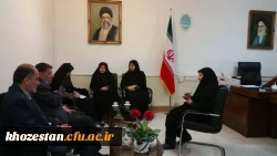 بازدید خانم موسوی مدیر کل امور بانوان استانداری از پردیس فاطمه الزهرا (س) اهواز