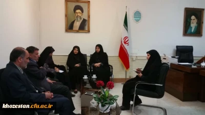 بازدید خانم موسوی مدیر کل امور بانوان استانداری از پردیس فاطمه الزهرا (س) اهواز