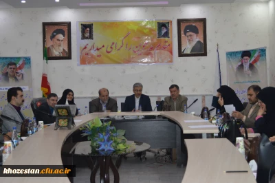برگزاری جلسه ی شورای آموزشی در مدیریت امور پردیس های استان خوزستان