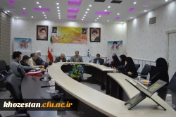 برگزاری جلسه شورای مدیریت استانی در سالن کنفرانس مدیریت امور پردیس های استان خوزستان