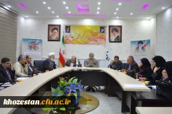 برگزاری جلسه شورای مدیریت استانی در سالن کنفرانس مدیریت امور پردیس های استان خوزستان