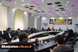 برگزاری چهارمین جلسه شورای پژوهشی در سالن کنفرانس مدیریت امور پردیس های استان خوزستان