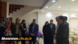 دیدار دکتر خنیفر رئیس دانشگاه فرهنگیان با خانواده قائمی معاون اسبق مرکز آموزش عالی شیخ مرتضی انصاری (دزفول)