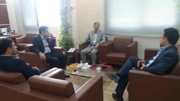 دیدار دکتر جرفی سرپرست مدیریت امور پردیس های دانشگاه فرهنگیان خوزستان با مهندس قربانی مدیر کل توسعه ونو سازی مدارس استان خوزستان