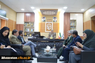 جلسه توجیه مدیر گروه های آموزشی در مدیریت امور پردیس های استان خوزستان