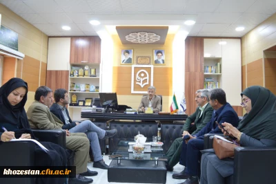 جلسه توجیه مدیر گروه های آموزشی در مدیریت امور پردیس های استان خوزستان