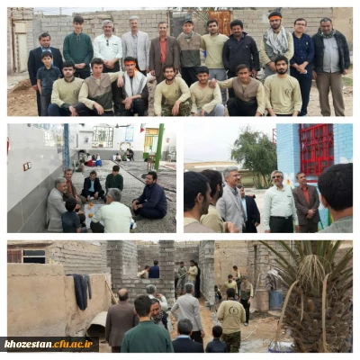 بازدید دکتر جرفی سرپرست مدیریت امور پردیس های استان و هیأت همراه ، از فعالیتهای عمرانی وفرهنگی در اردوی جهادی