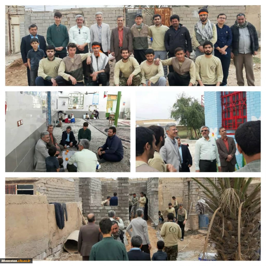 بازدید دکتر جرفی سرپرست مدیریت امور پردیس های استان و هیأت همراه ،از فعالیتهای عمرانی وفرهنگی در اردوی جهادی