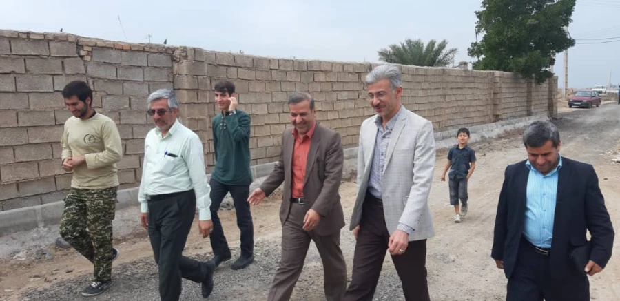 بازدید دکتر جرفی سرپرست مدیریت امور پردیس های استان و هیأت همراه ،از فعالیتهای عمرانی وفرهنگی در اردوی جهادی