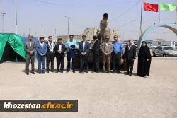 بازدید دکتر محمدی معاون فرهنگی واجتماعی دانشگاه فرهنگیان از مناطق عملیاتی دفاع مقدس و کاروان راهیان نور دانشجو معلمان