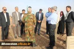 بازدید دکتر محمدی معاون فرهنگی واجتماعی دانشگاه فرهنگیان از مناطق عملیاتی دفاع مقدس و کاروان راهیان نور دانشجو معلمان