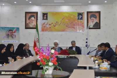 تکریم وتقدیر از بازنشستگی آقای فریدون راخدایی ( کارشناس مسئول طرح برنامه وبودجه وامور مالی مدیریت امور پردیس های استان خوزستان