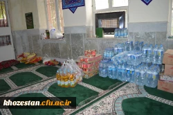 محل جمع آوری ،جذب و هدایت کمک های مردمی به سیل زدگان در مدیریت امور پردیس های استان خوزستان