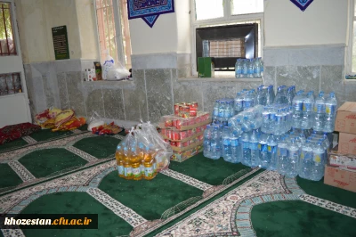 محل جمع آوری، جذب وهدایت کمک های مردمی به سیل زدگان در مدیریت امور پردیس های استان خوزستان