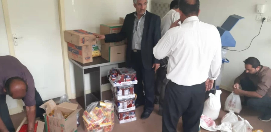 ارسال اولین محموله اهدایی کارکنان واساتید پردیس رسول اکرم (ص) اهواز به سیل زدگان شهر حمیدیه