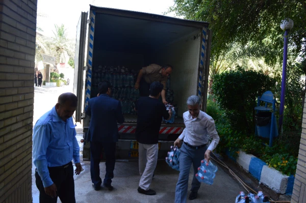 تشکیل ستاد کمک رسانی به سیل زدگان (دانشگاه فرهنگیان در استان خوزستان)