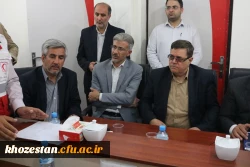 تشریف فرمایی مقام عالی دانشگاه فرهنگیان ، جناب آقای دکتر خنیفر  برای بازدید میدانی از استان خوزستان و مناطق سیل زده