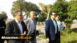 بازدید آقای دکتر کچوییان ، نظارت ، ارزیابی و تضمین وکیفیت  از ستاد امداد رسانی به سیل زدگان واحد های تابعه مدیریت امور پردیس های استان خوزستان